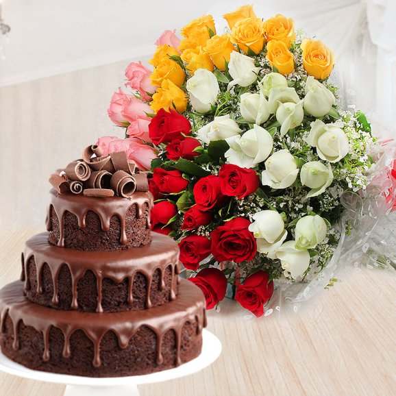 BLISSFUL 3- TIER VALENTINE CAKE-