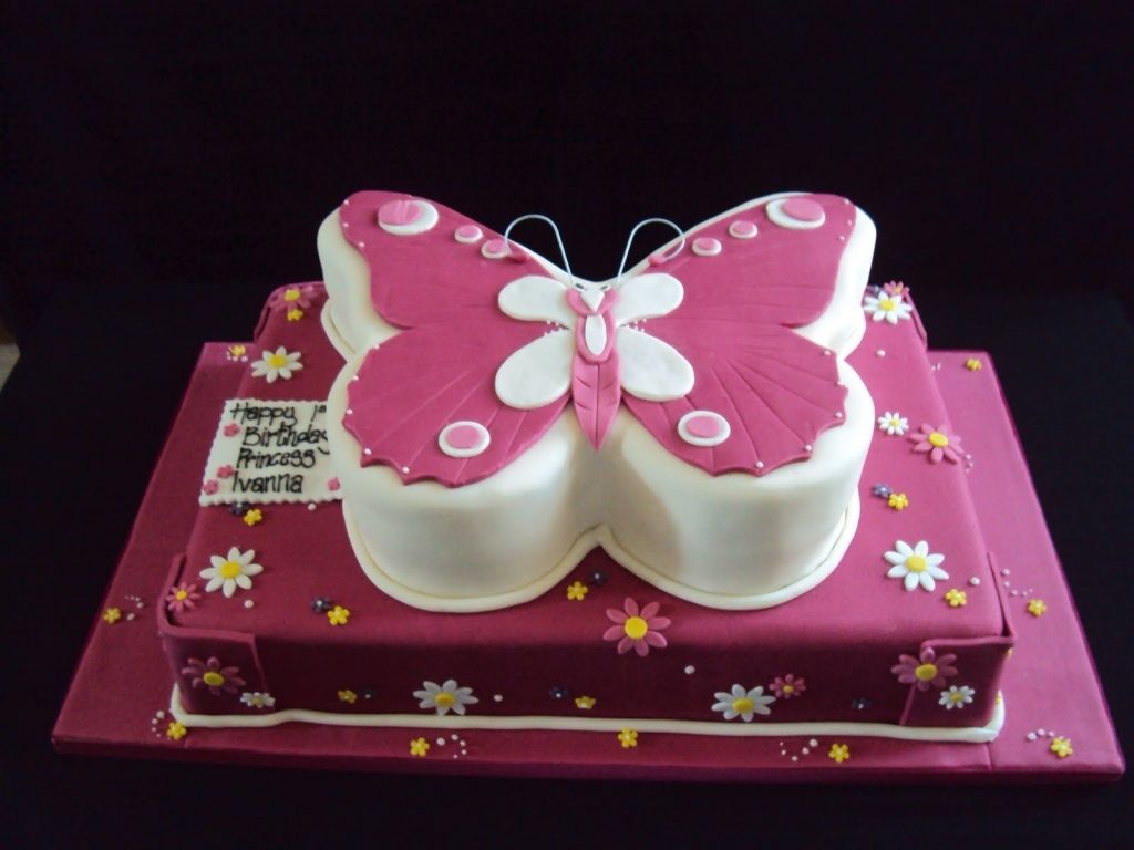 Butterflies Designer Cake 1024x768 