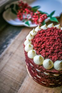 HUES OF PUNCH EXOTIC RED VELVET LOVE CAKE