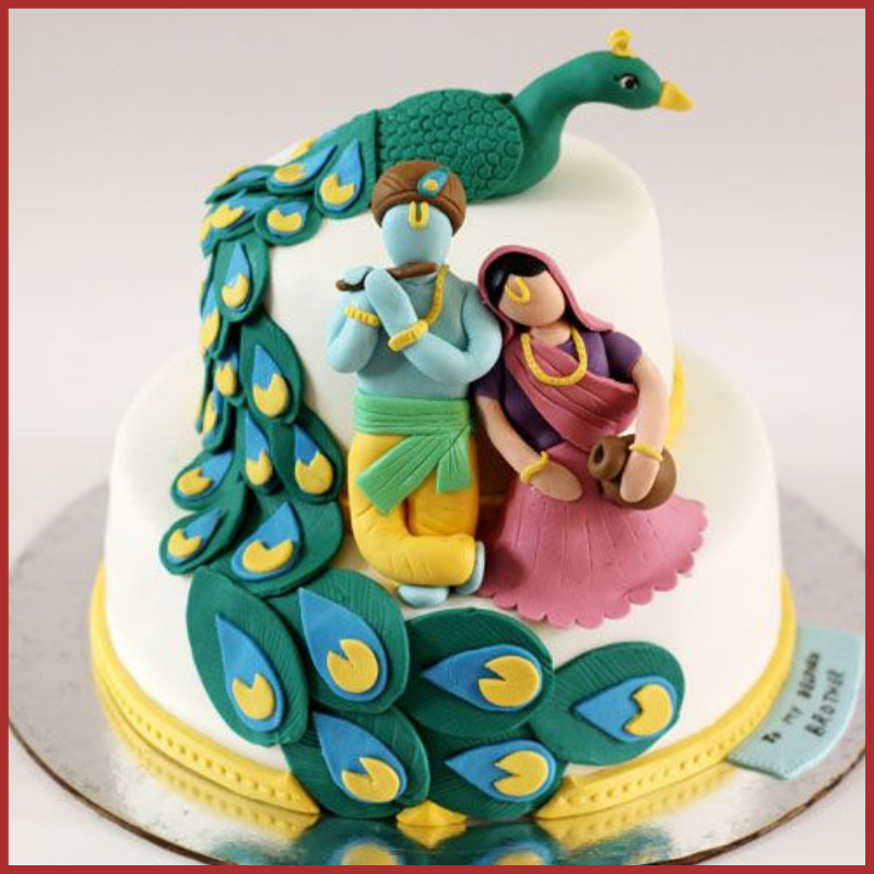 Krishna Theme Cake - Avon Bakers